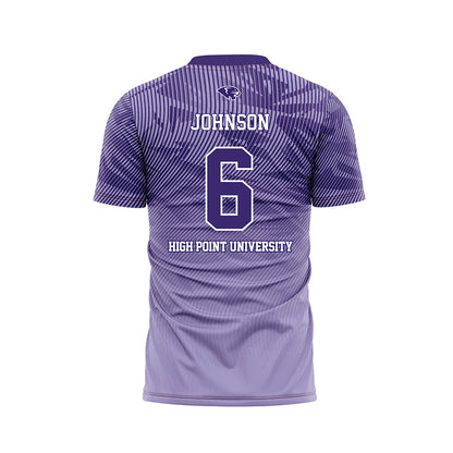 High Point - NCAA Men's Soccer : Koven Johnson - Purple Soccer Jersey-1