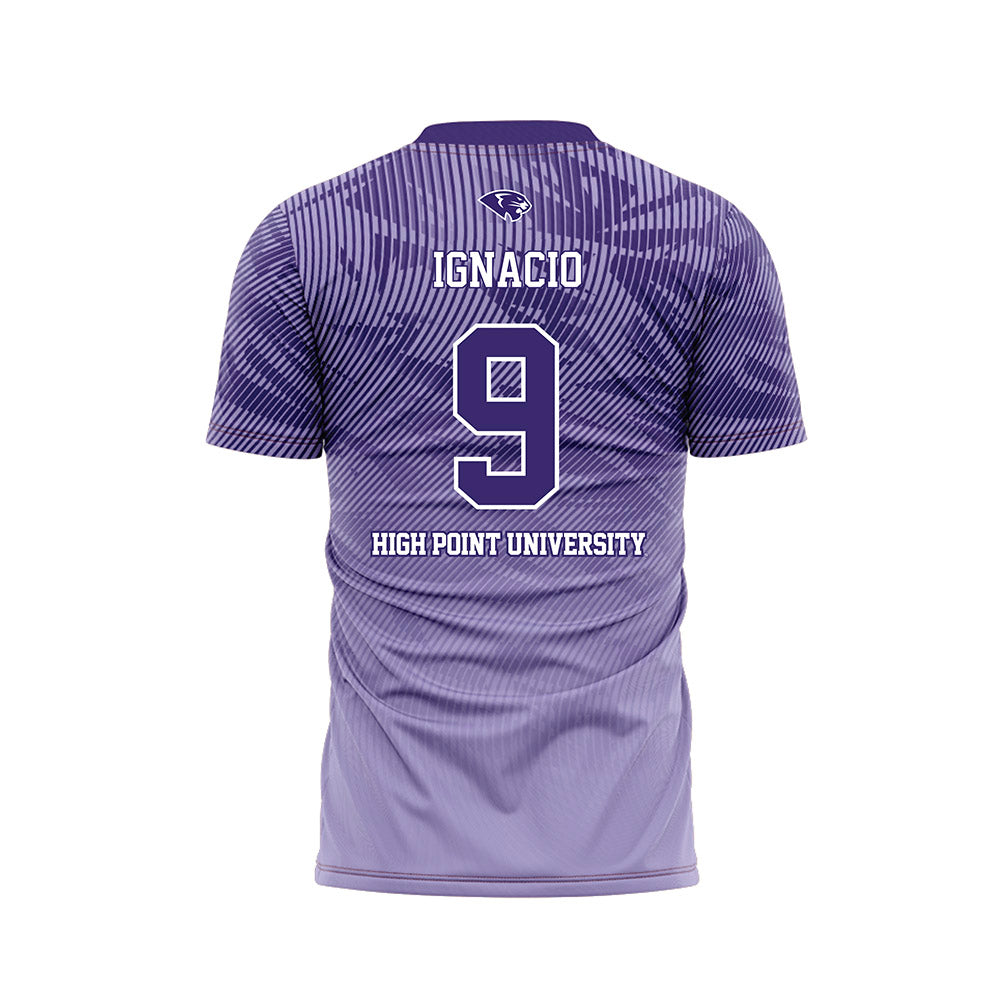 High Point - NCAA Men's Soccer : Kaya Ignacio - Purple Soccer Jersey-1