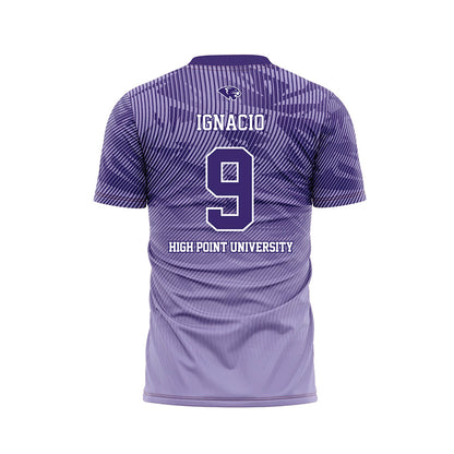 High Point - NCAA Men's Soccer : Kaya Ignacio - Purple Soccer Jersey-1