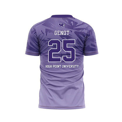 High Point - NCAA Men's Soccer : Kingston Genot - Purple Soccer Jersey-1