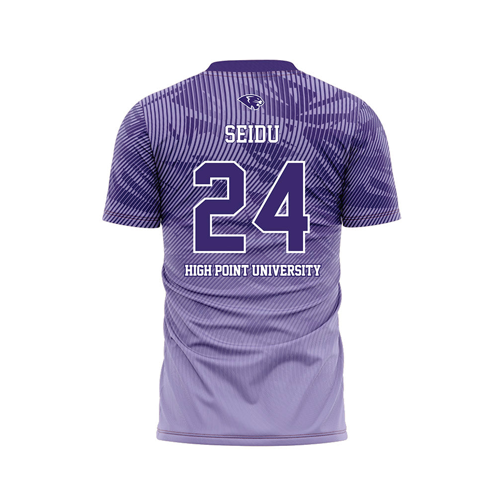 High Point - NCAA Men's Soccer : Mohammed Seidu - Purple Soccer Jersey-1
