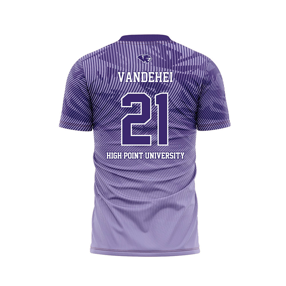 High Point - NCAA Men's Soccer : James VandeHei - Purple Soccer Jersey-1