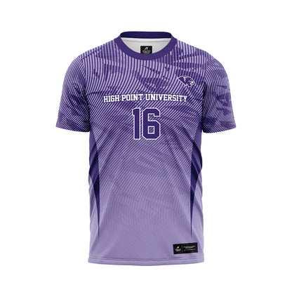 High Point - NCAA Men's Soccer : Noah Behrmann - Purple Soccer Jersey-0