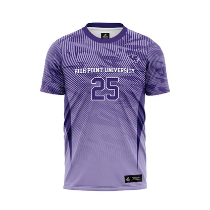 High Point - NCAA Men's Soccer : Kingston Genot - Purple Soccer Jersey-0