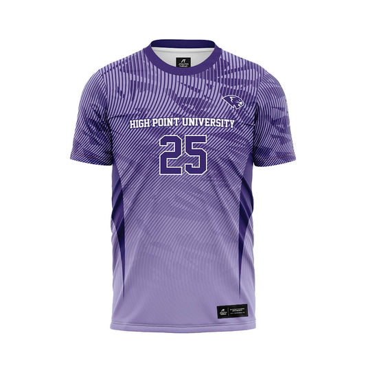 High Point - NCAA Men's Soccer : Kingston Genot - Purple Soccer Jersey-0