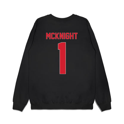 Youngstown State - NCAA Women's Basketball : Evelyn McKnight - Vintage Basketball Shersey Premium Crewneck Sweatshirt-1