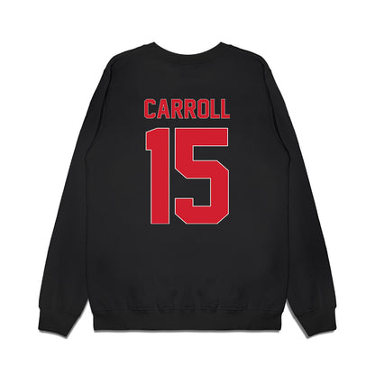 Youngstown State - NCAA Men's Basketball : Cris Carroll - Vintage Basketball Shersey Premium Crewneck Sweatshirt-1