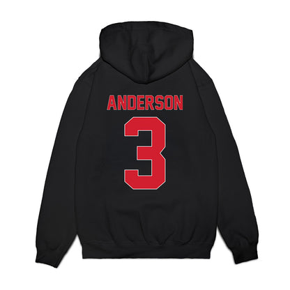 Youngstown State - NCAA Men's Basketball : Derrick Anderson - Vintage Basketball Shersey Premium Hooded Sweatshirt-1