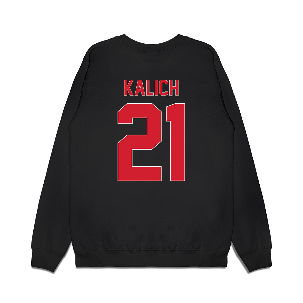 Youngstown State - NCAA Women's Basketball : Mia Kalich - Vintage Basketball Shersey Premium Crewneck Sweatshirt-1