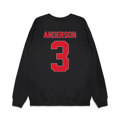 Youngstown State - NCAA Men's Basketball : Derrick Anderson - Vintage Basketball Shersey Premium Crewneck Sweatshirt-1