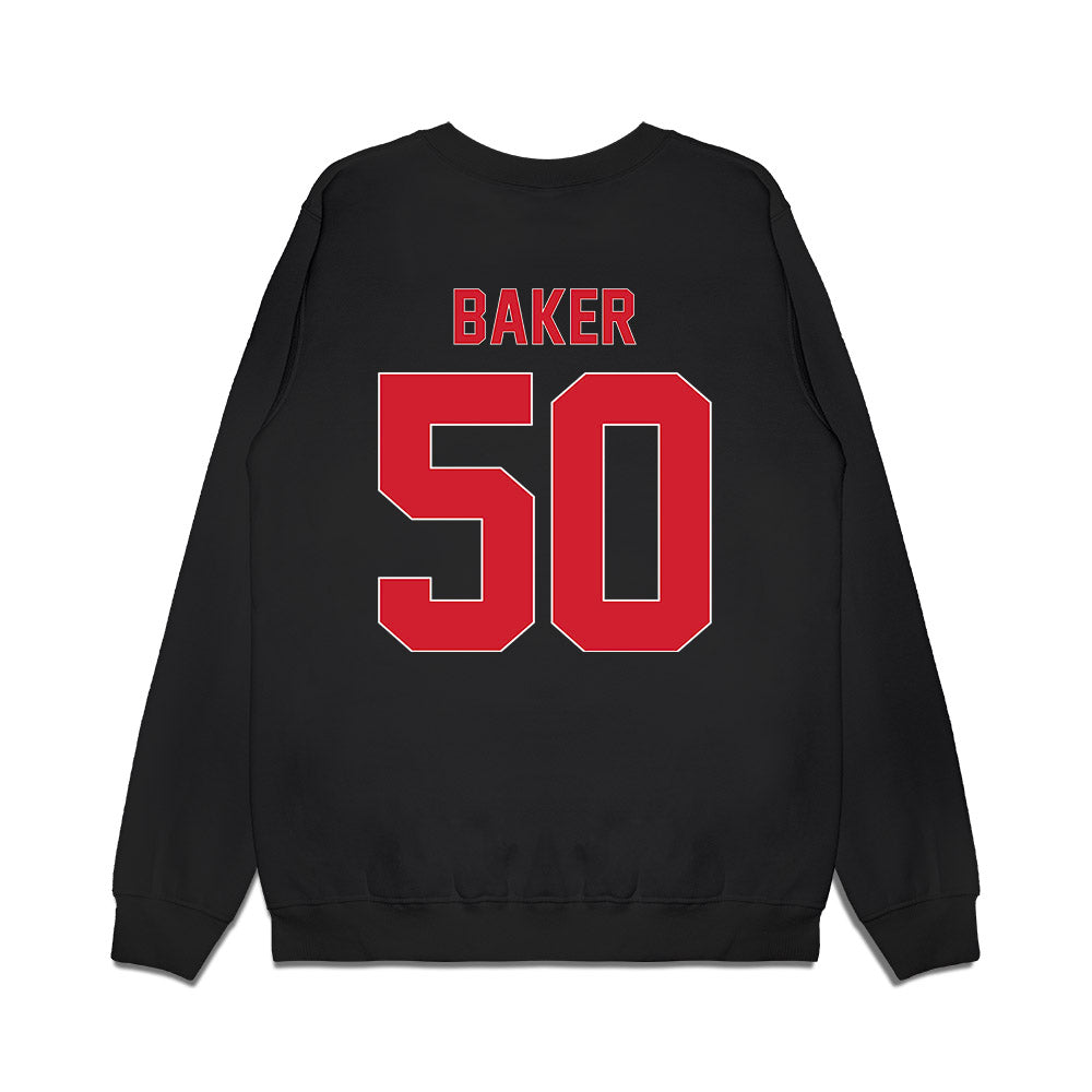 Youngstown State - NCAA Women's Basketball : Sarah Baker - Vintage Basketball Shersey Premium Crewneck Sweatshirt-1