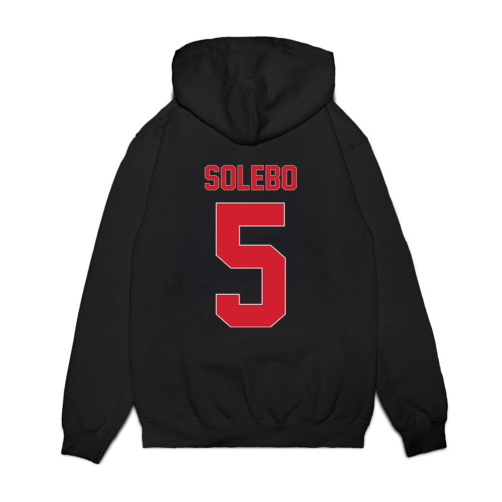 Youngstown State - NCAA Men's Basketball : Shaheed Solebo - Vintage Basketball Shersey Premium Hooded Sweatshirt-1