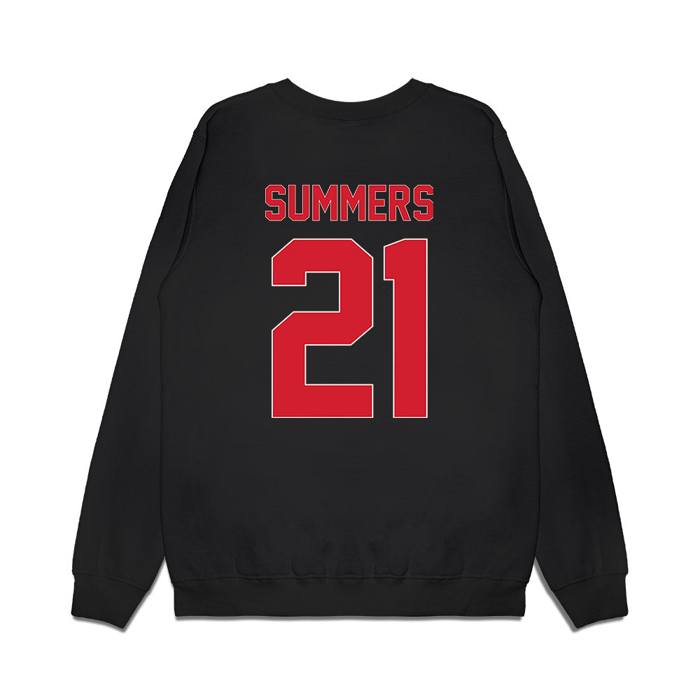 Youngstown State - NCAA Men's Basketball : Elijah Summers - Vintage Basketball Shersey Premium Crewneck Sweatshirt-1