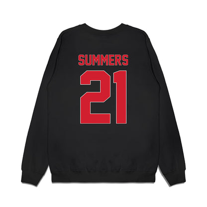 Youngstown State - NCAA Men's Basketball : Elijah Summers - Vintage Basketball Shersey Premium Crewneck Sweatshirt-1