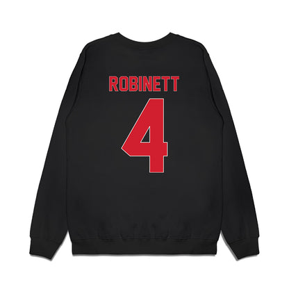 Youngstown State - NCAA Men's Basketball : Tyler Robinett - Vintage Basketball Shersey Premium Crewneck Sweatshirt-1