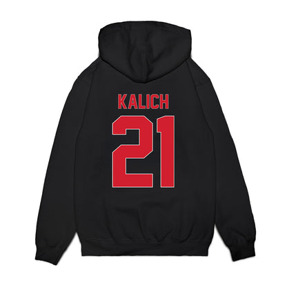 Youngstown State - NCAA Women's Basketball : Mia Kalich - Vintage Basketball Shersey Premium Hooded Sweatshirt-1