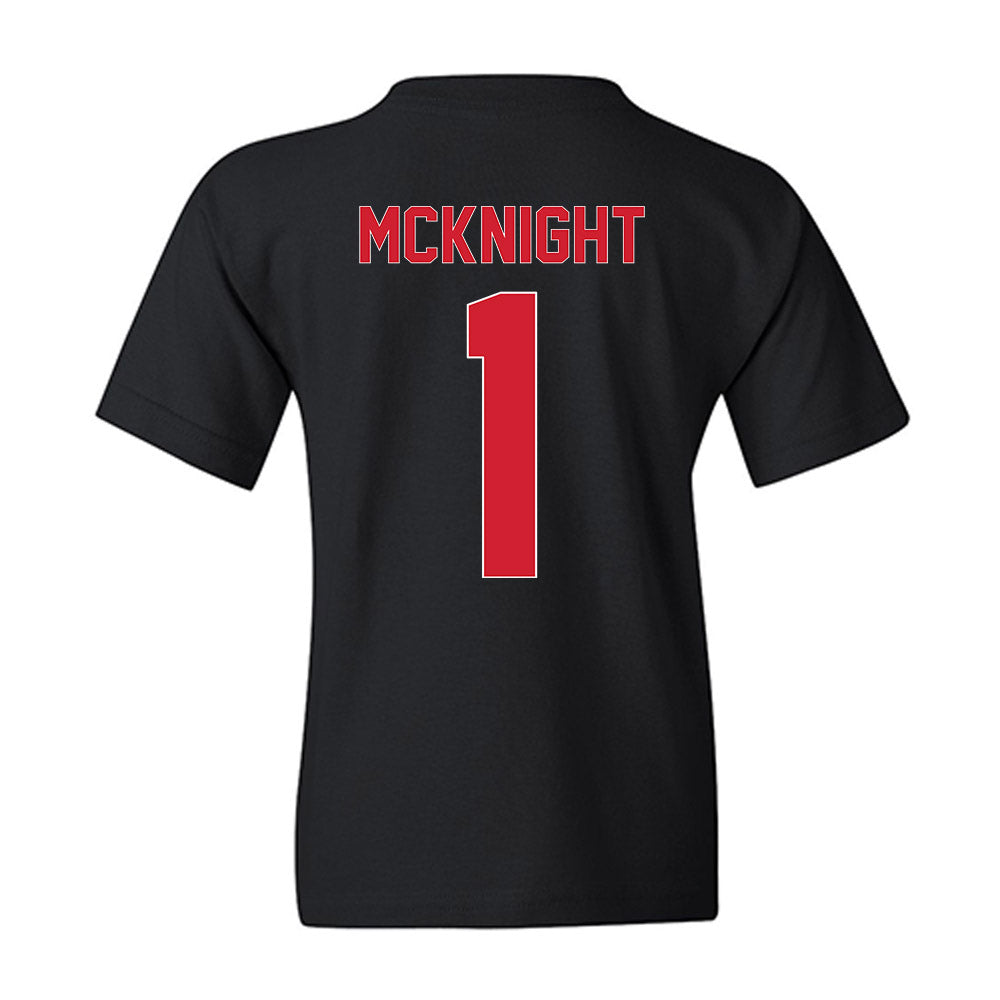 Youngstown State - NCAA Women's Basketball : Evelyn McKnight - Vintage Basketball Shersey Youth T-Shirt-1
