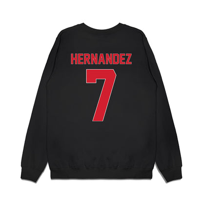 Youngstown State - NCAA Women's Basketball : Paulina Hernandez - Vintage Basketball Shersey Premium Crewneck Sweatshirt-1
