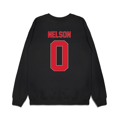 Youngstown State - NCAA Men's Basketball : Jason Nelson - Vintage Basketball Shersey Premium Crewneck Sweatshirt-1