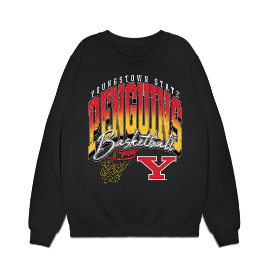 Youngstown State - NCAA Men's Basketball : Jamar Livingston - Vintage Basketball Shersey Premium Crewneck Sweatshirt-0