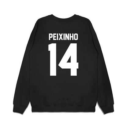 New Mexico - NCAA Women's Basketball : Leonor Peixinho - Vintage Basketball Premium Crewneck Sweatshirt-1