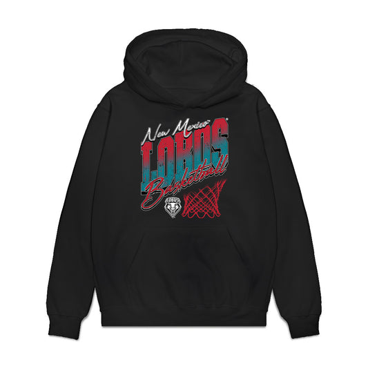 New Mexico - NCAA Women's Basketball : Amhyia Moreland - Vintage Basketball Premium Hooded Sweatshirt-0
