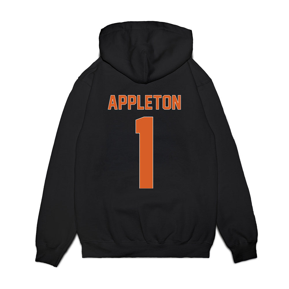 Wheaton IL - NCAA Men's Basketball : Cody Appleton - Vintage Basketball Premium Hooded Sweatshirt-1