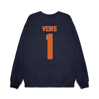 Wheaton IL - NCAA Men's Basketball : Christian Veirs - Vintage Basketball Premium Crewneck Sweatshirt-1