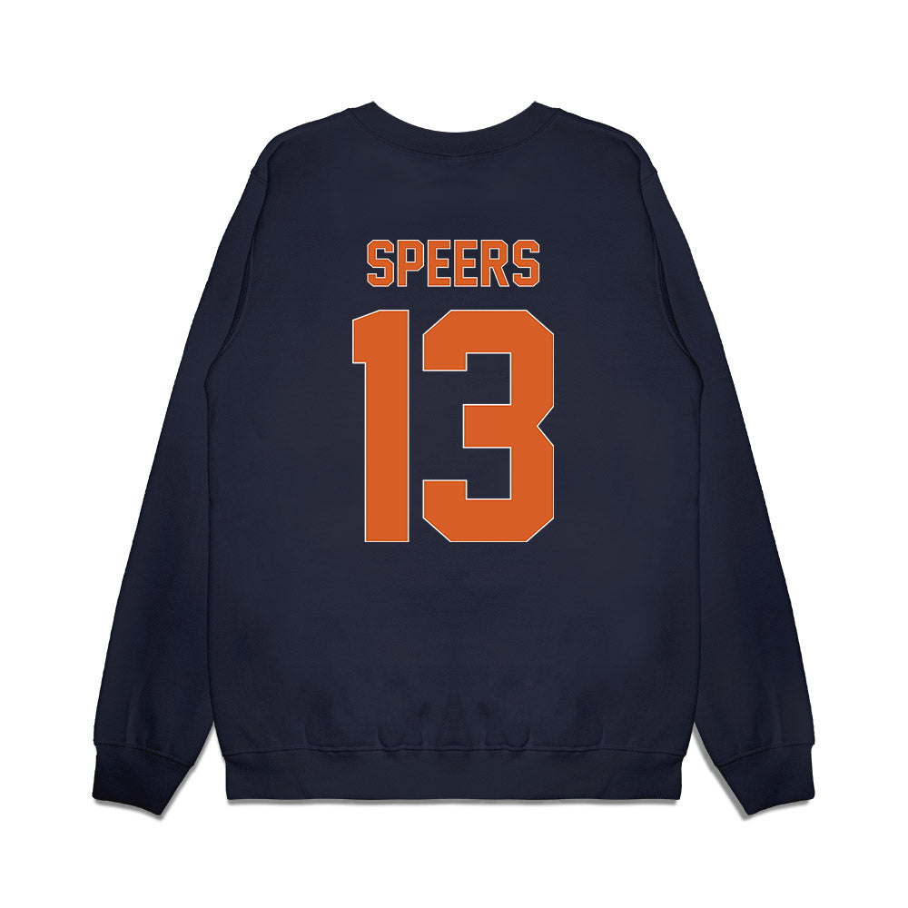 Wheaton IL - NCAA Men's Basketball : Jack Speers - Vintage Basketball Premium Crewneck Sweatshirt-1