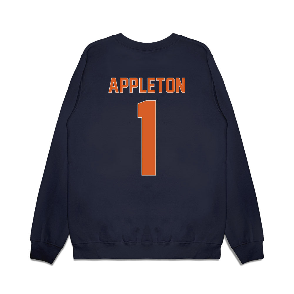 Wheaton IL - NCAA Men's Basketball : Cody Appleton - Vintage Basketball Premium Crewneck Sweatshirt-1