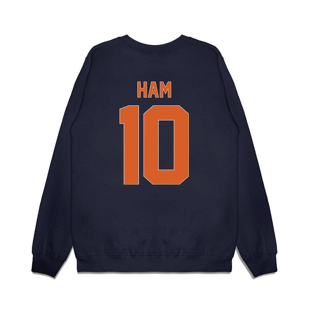 Wheaton IL - NCAA Women's Basketball : Lauryn Ham - Vintage Basketball Premium Crewneck Sweatshirt-1