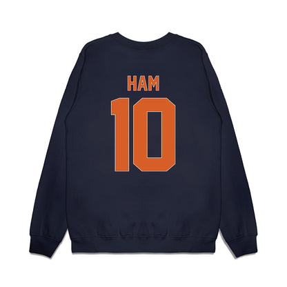 Wheaton IL - NCAA Women's Basketball : Lauryn Ham - Vintage Basketball Premium Crewneck Sweatshirt-1