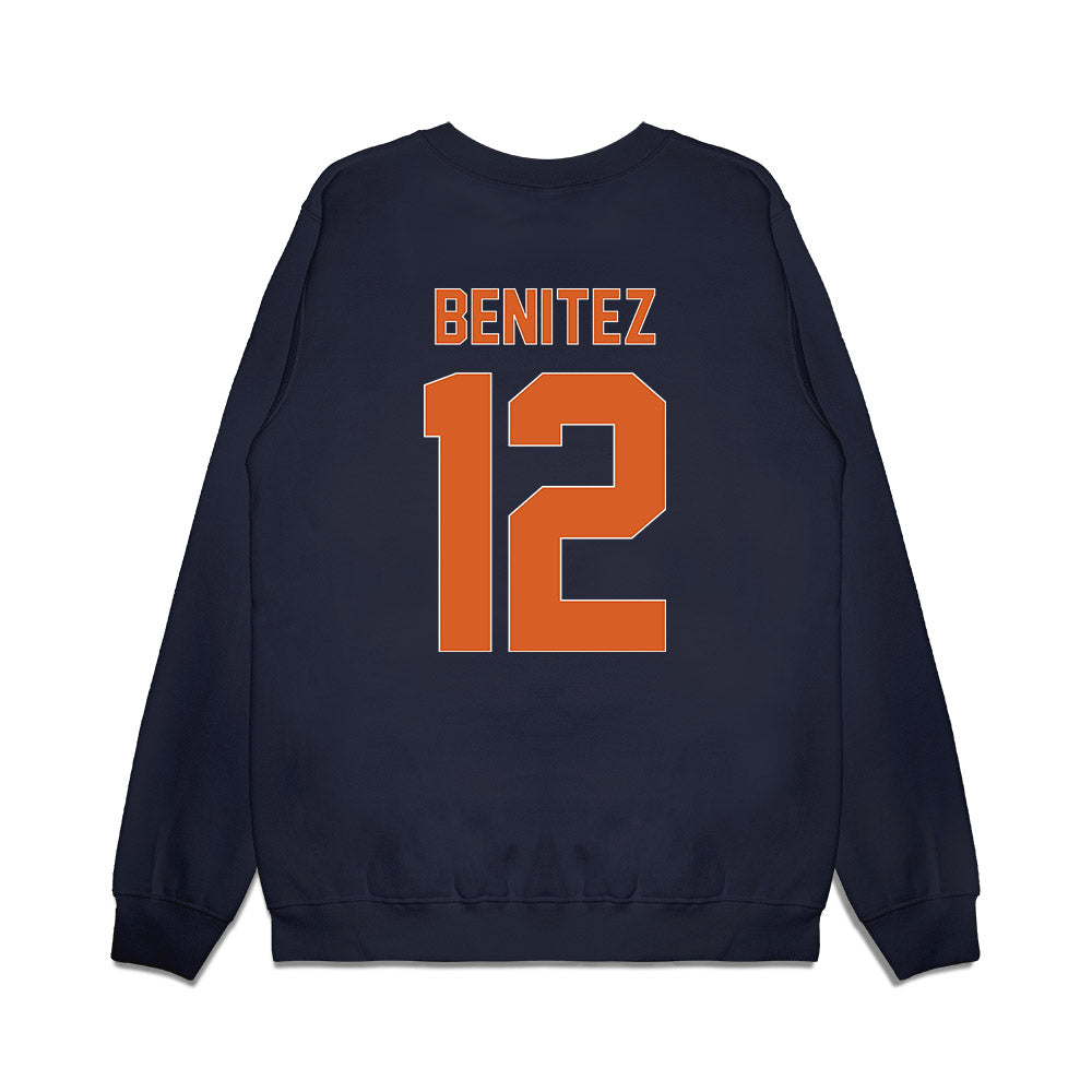 Wheaton IL - NCAA Women's Basketball : Emma Benitez - Vintage Basketball Premium Crewneck Sweatshirt-1