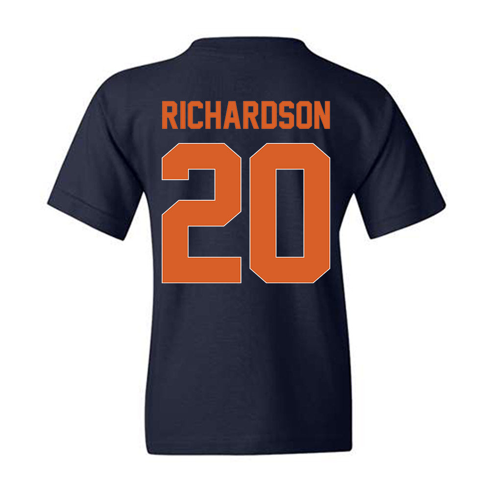 Wheaton IL - NCAA Men's Basketball : Soren Richardson - Vintage Basketball Youth T-Shirt-1