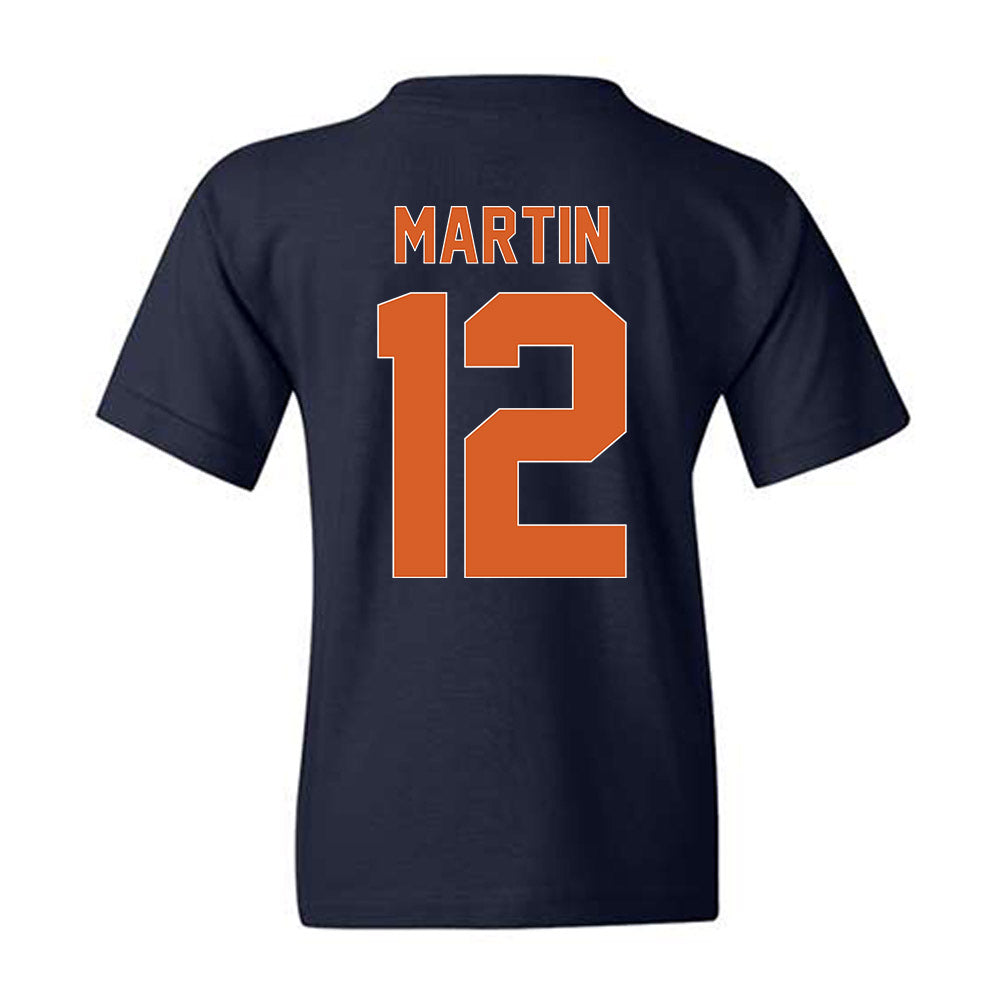 Wheaton IL - NCAA Men's Basketball : Devin Martin - Vintage Basketball Youth T-Shirt-1