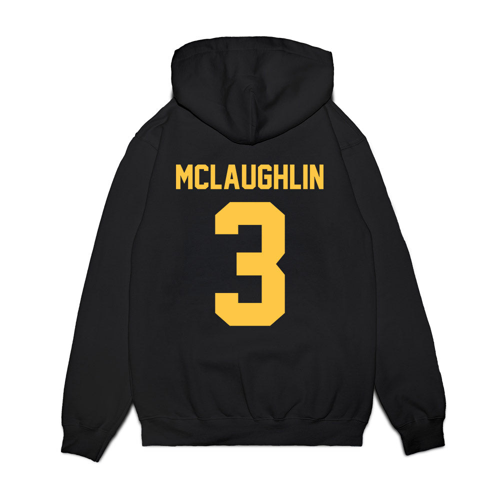 Wayne State - NCAA Women's Basketball : Halen McLaughlin - Vintage Basketball Premium Hooded Sweatshirt-1
