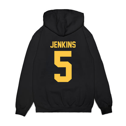 Wayne State - NCAA Men's Basketball : Jalen Jenkins - Vintage Basketball Premium Hooded Sweatshirt-1