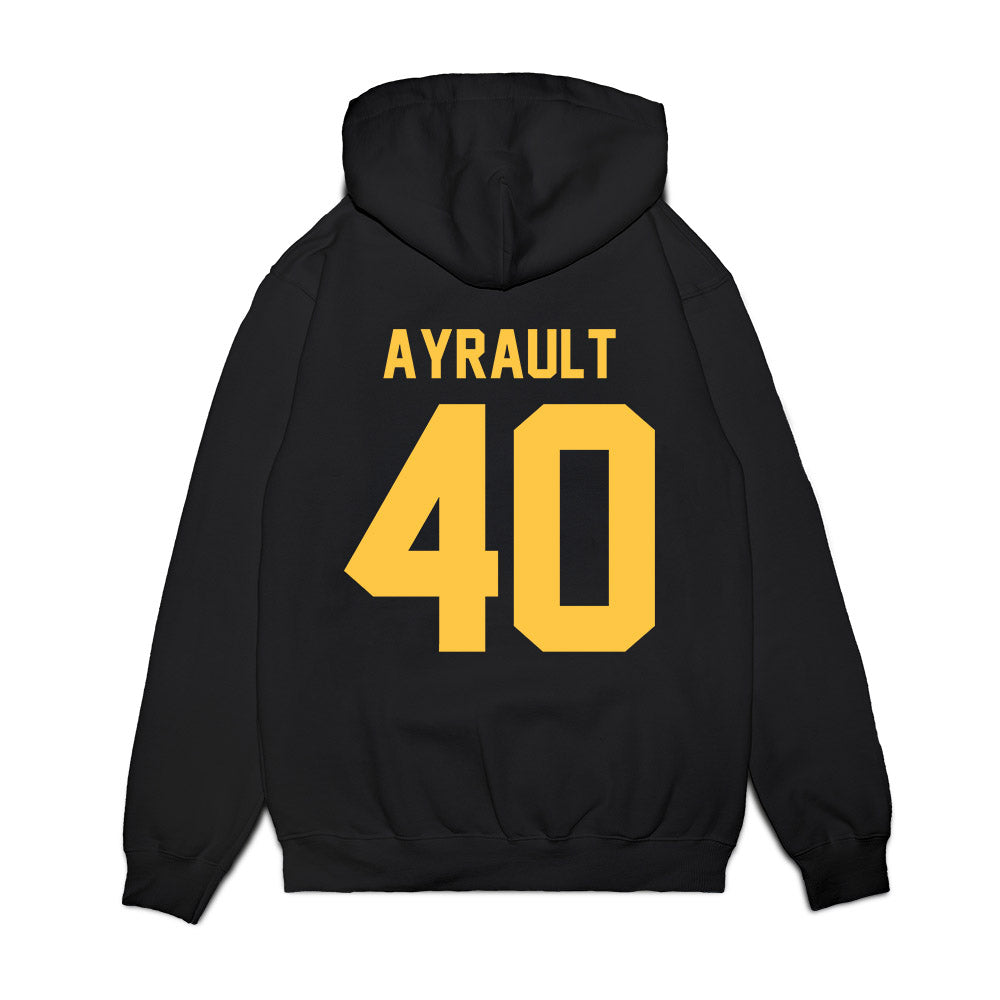 Wayne State - NCAA Women's Basketball : Annabel Ayrault - Vintage Basketball Premium Hooded Sweatshirt-1