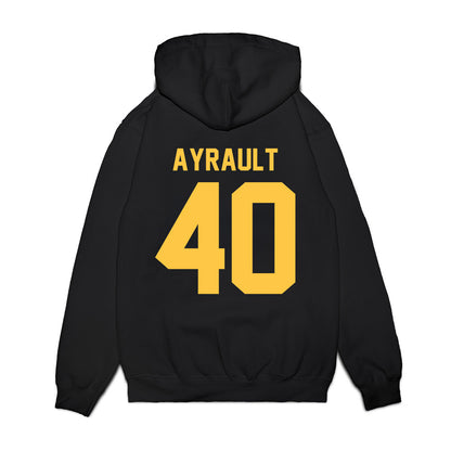 Wayne State - NCAA Women's Basketball : Annabel Ayrault - Vintage Basketball Premium Hooded Sweatshirt-1
