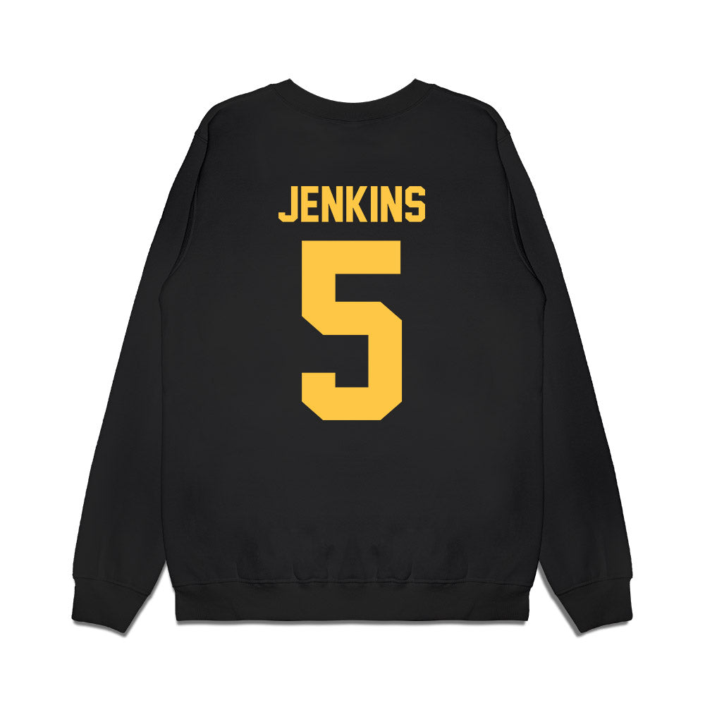 Wayne State - NCAA Men's Basketball : Jalen Jenkins - Vintage Basketball Premium Crewneck Sweatshirt-1
