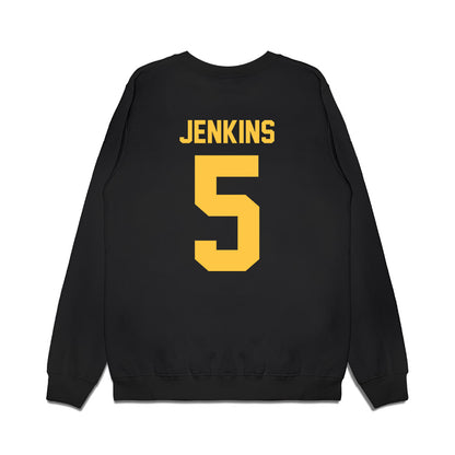Wayne State - NCAA Men's Basketball : Jalen Jenkins - Vintage Basketball Premium Crewneck Sweatshirt-1