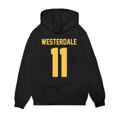 Wayne State - NCAA Men's Basketball : Luke Westerdale - Vintage Basketball Premium Hooded Sweatshirt-1