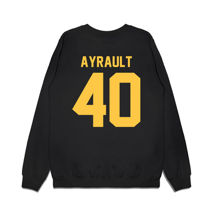 Wayne State - NCAA Men's Basketball : Adam Ayrault - Vintage Basketball Premium Crewneck Sweatshirt-1