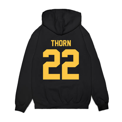 Wayne State - NCAA Men's Basketball : Marshall Thorn - Vintage Basketball Premium Hooded Sweatshirt-1