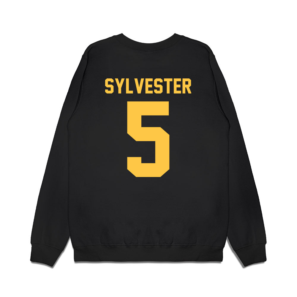 Wayne State - NCAA Women's Basketball : Komara Sylvester - Vintage Basketball Premium Crewneck Sweatshirt-1