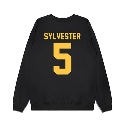 Wayne State - NCAA Women's Basketball : Komara Sylvester - Vintage Basketball Premium Crewneck Sweatshirt-1