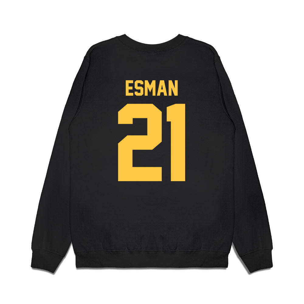 Wayne State - NCAA Men's Basketball : Bryce Esman - Vintage Basketball Premium Crewneck Sweatshirt-1