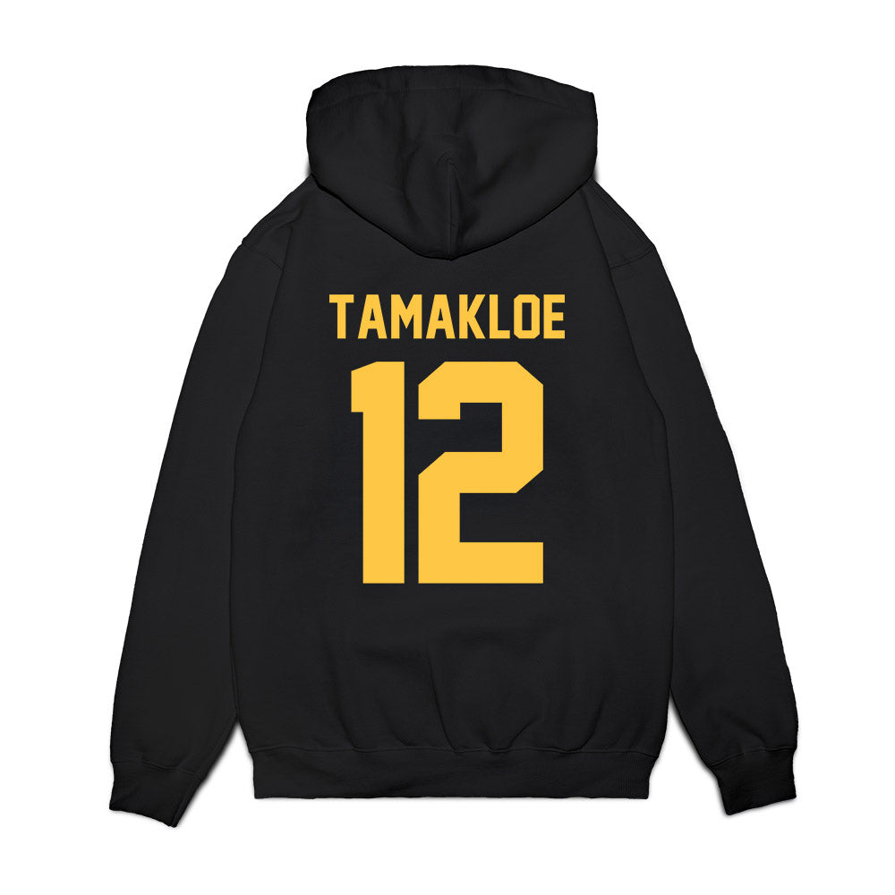 Wayne State - NCAA Men's Basketball : Kelvin Tamakloe - Vintage Basketball Premium Hooded Sweatshirt-1