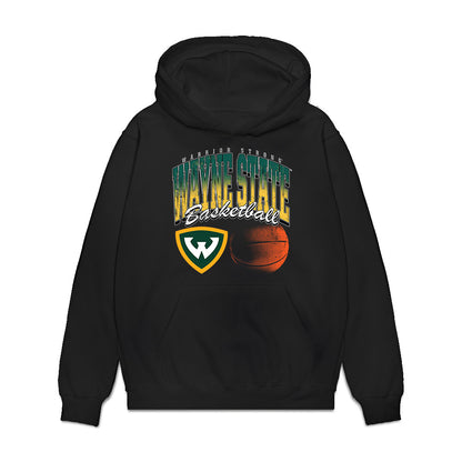 Wayne State - NCAA Men's Basketball : Devin Belle - Vintage Basketball Premium Hooded Sweatshirt-0