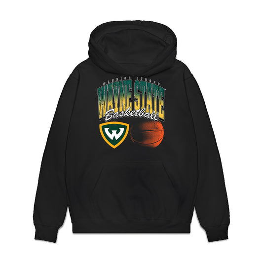 Wayne State - NCAA Men's Basketball : Marshall Thorn - Vintage Basketball Premium Hooded Sweatshirt-0